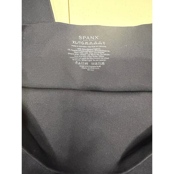 SPANX Leggings Navy Size XL High Rise Shaping Compression EUC - Picture 4 of 5